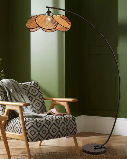 Screen Cannage Floor Lamp