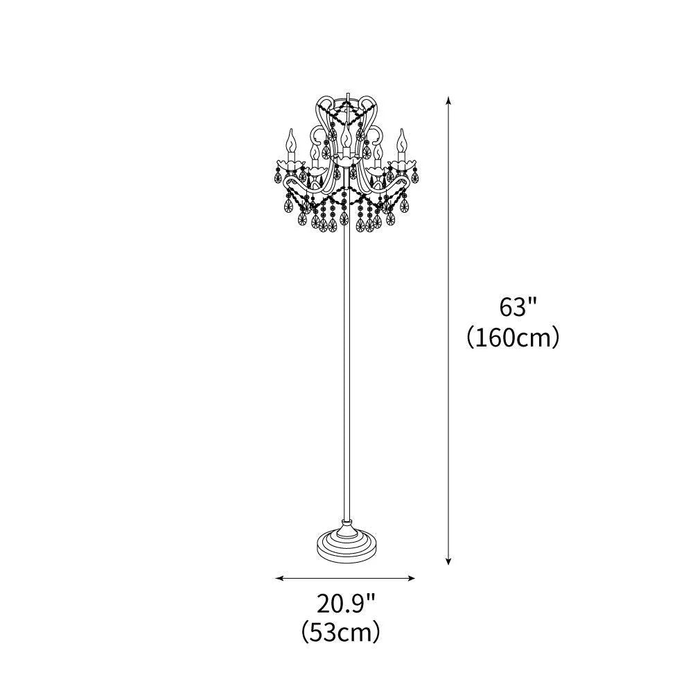 Seraphina Crystal Floor Lamp