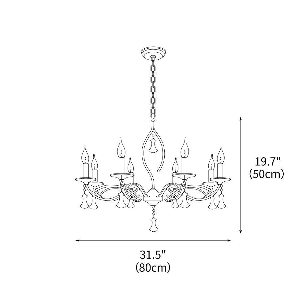 Serenity Silver Chandelier