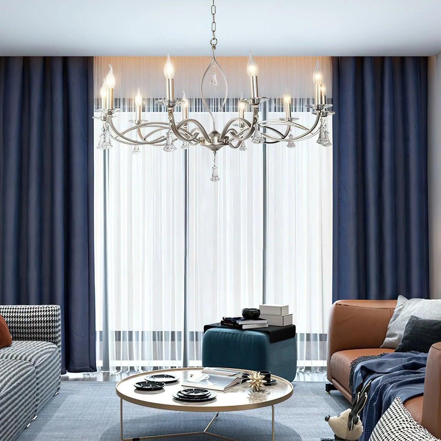 Serenity Silver Chandelier