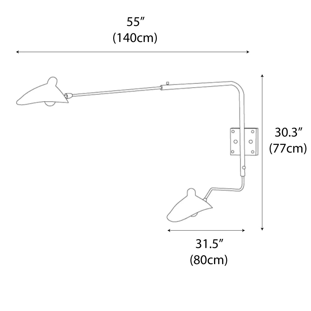 Serge Mouille Wall Lamp
