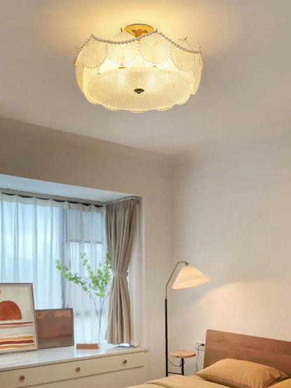 Shell Glass Ceiling Lamp
