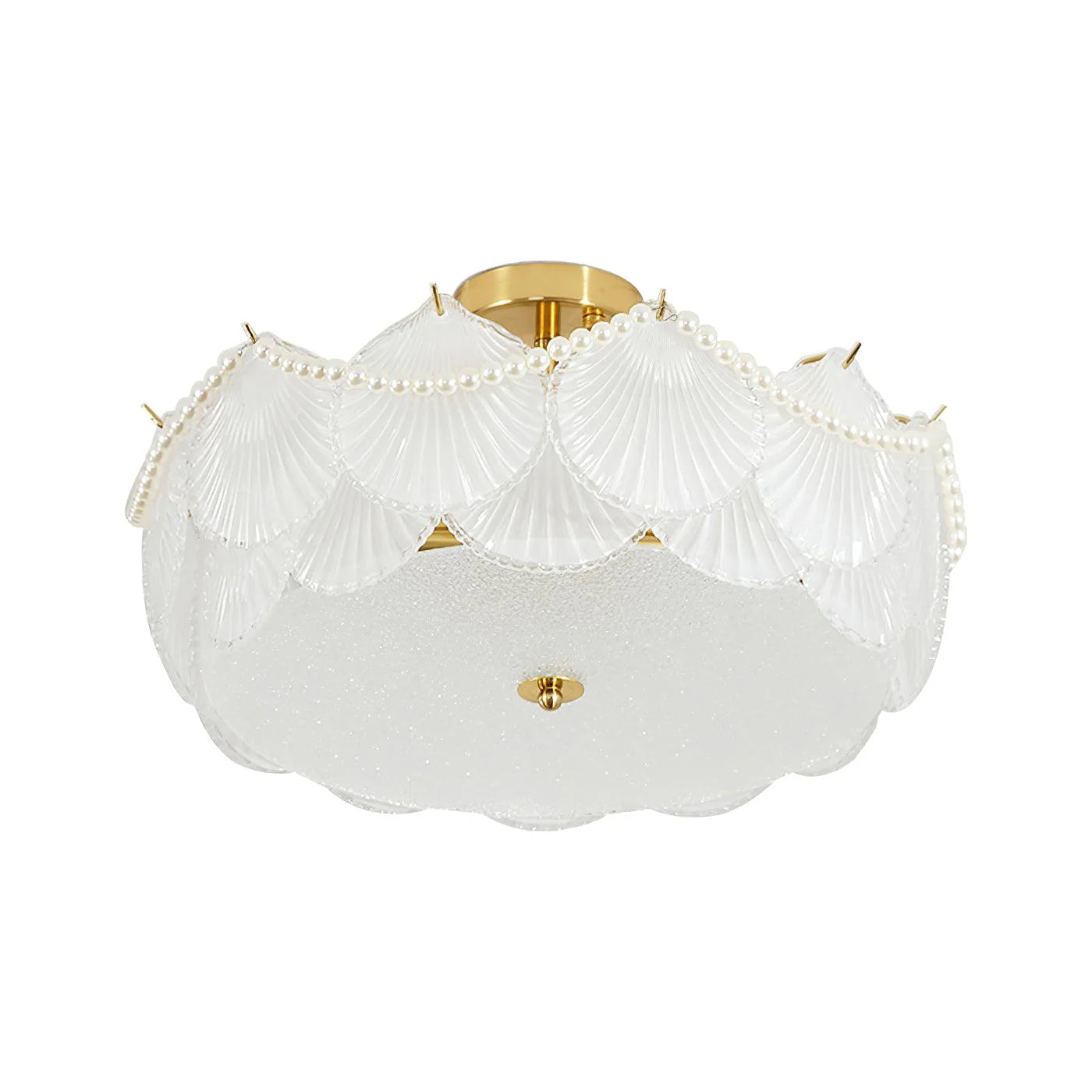 Shell Glass Ceiling Lamp
