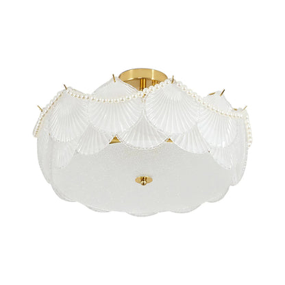 Shell Glass Ceiling Lamp