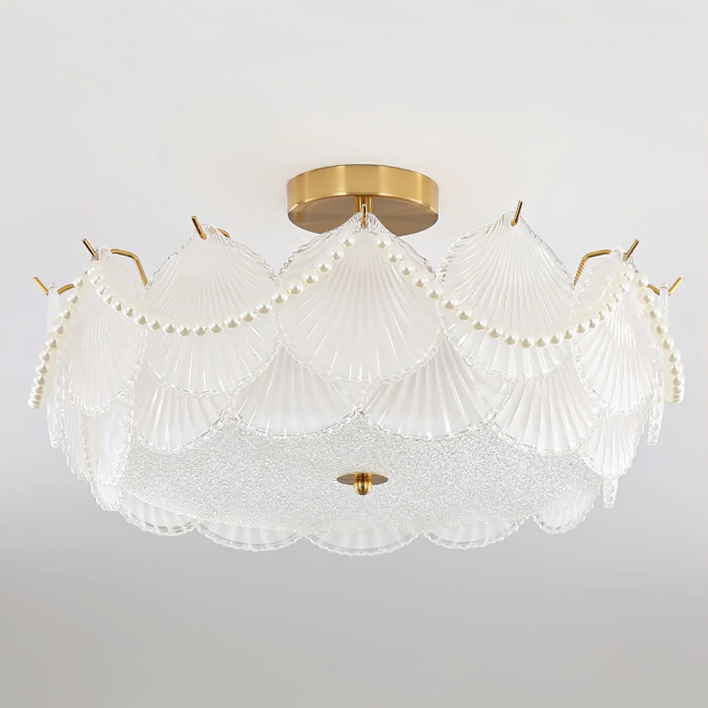 Shell Glass Ceiling Lamp