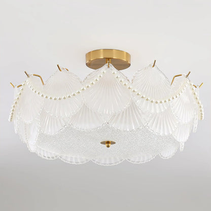 Shell Glass Ceiling Lamp