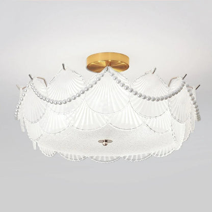 Shell Glass Ceiling Lamp