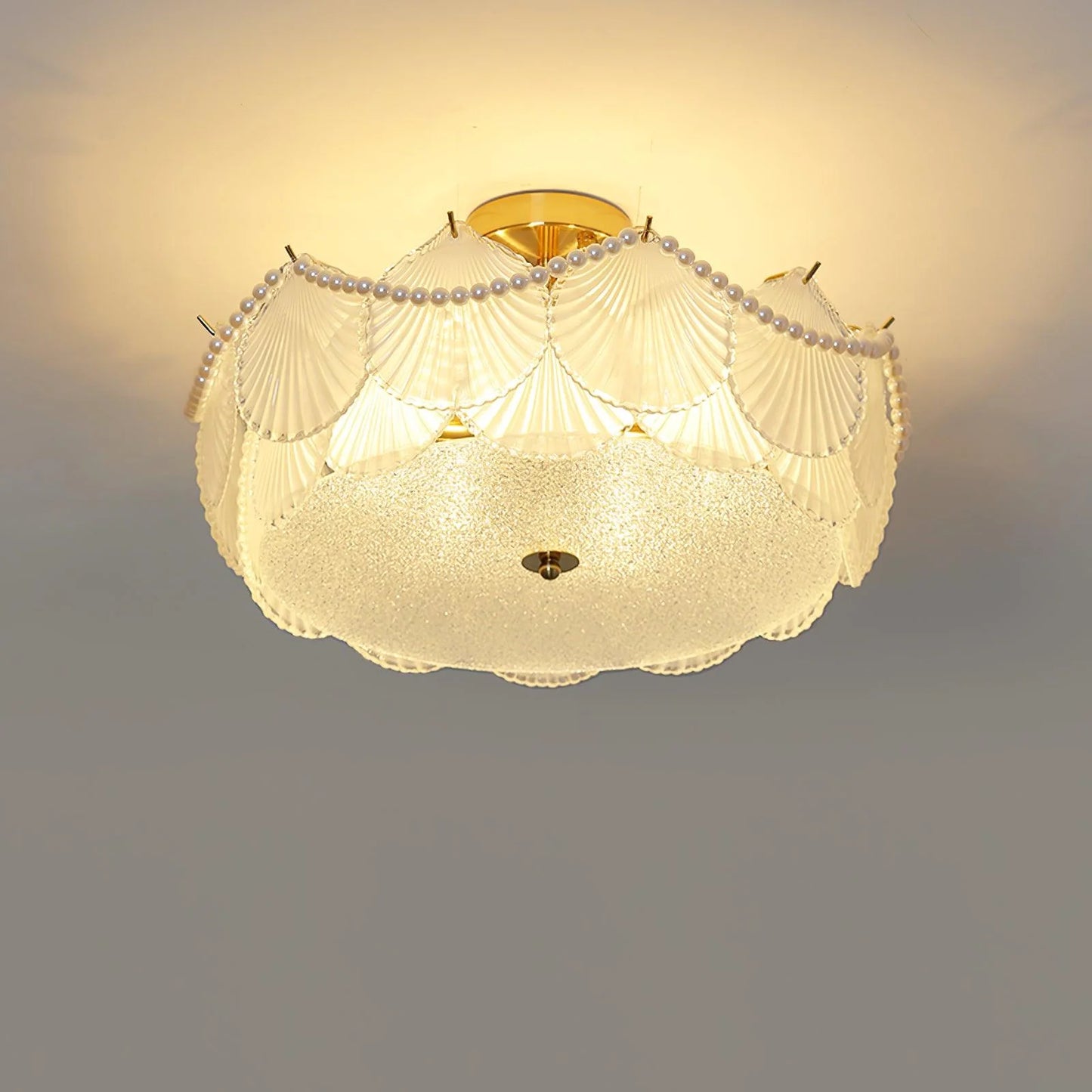 Shell Glass Ceiling Lamp