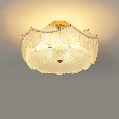 Shell Glass Ceiling Lamp