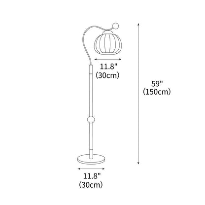 Silk Globe Floor Lamp