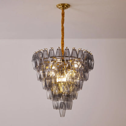 Smoke Gray Empire Chandelier