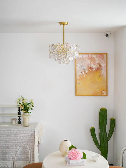 Snowflake Glass Chandelier