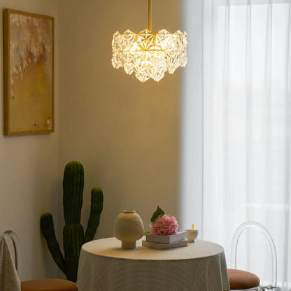 Snowflake Glass Chandelier