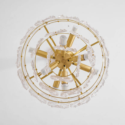 Snowflake Glass Chandelier