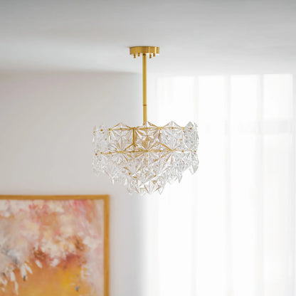 Snowflake Glass Chandelier