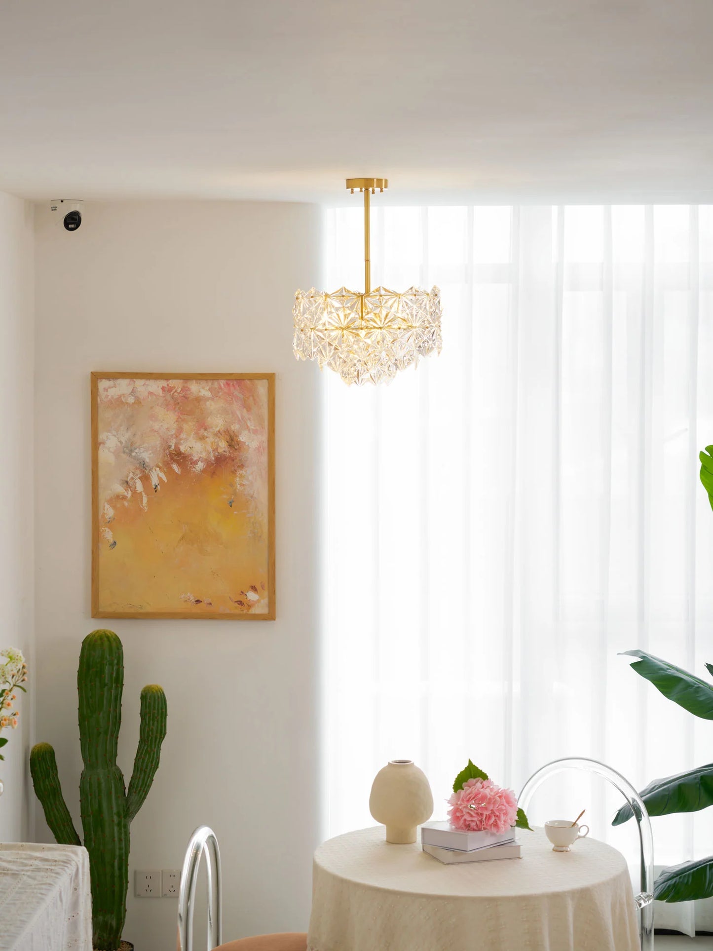 Snowflake Glass Chandelier