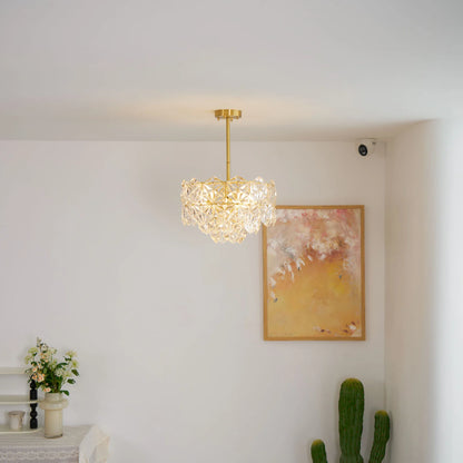 Snowflake Glass Chandelier