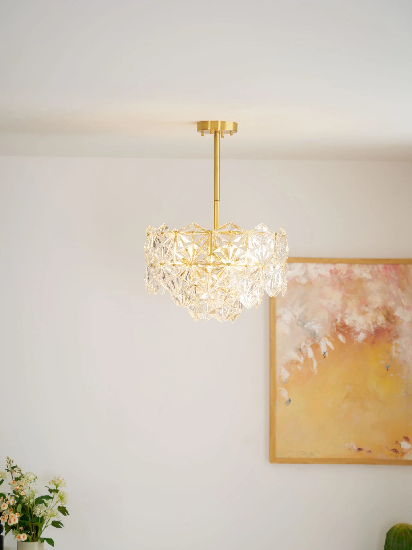 Snowflake Glass Chandelier