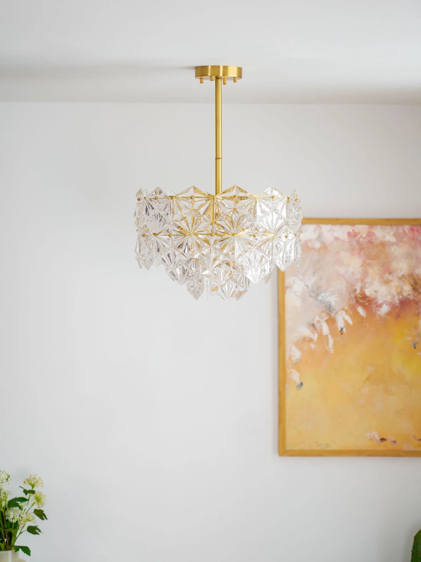 Snowflake Glass Chandelier