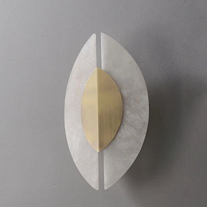 Solari Alabaster Leaf Sconce
