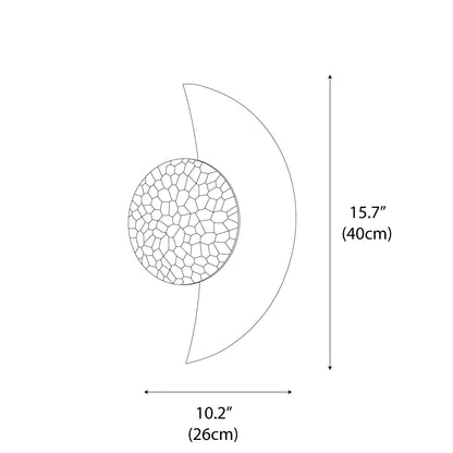 Spiral Crescent Wall Lamp