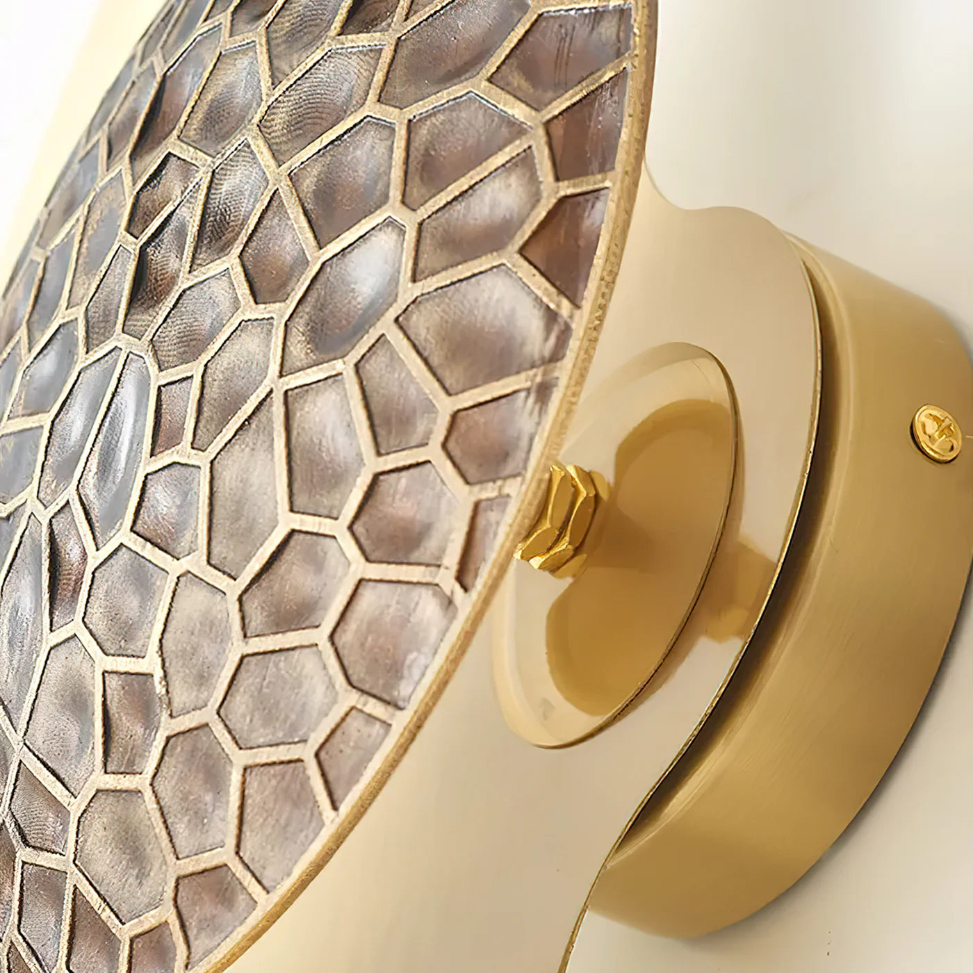 Spiral Crescent Wall Lamp