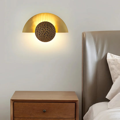 Spiral Crescent Wall Lamp