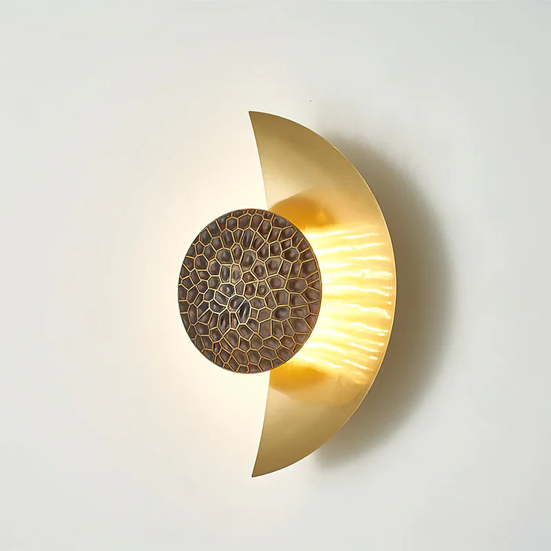 Spiral Crescent Wall Lamp