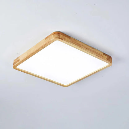 Sqare Wooden Ceiling Light