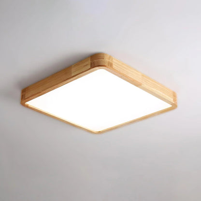 Sqare Wooden Ceiling Light