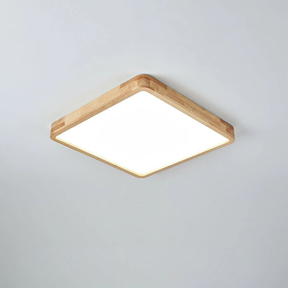 Sqare Wooden Ceiling Light