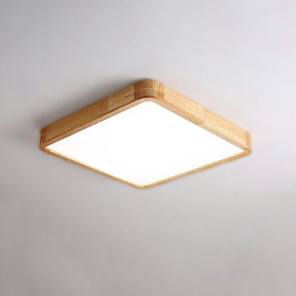 Sqare Wooden Ceiling Light