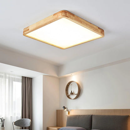 Sqare Wooden Ceiling Light