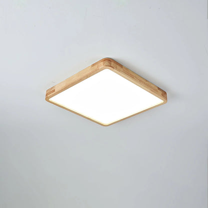 Sqare Wooden Ceiling Light