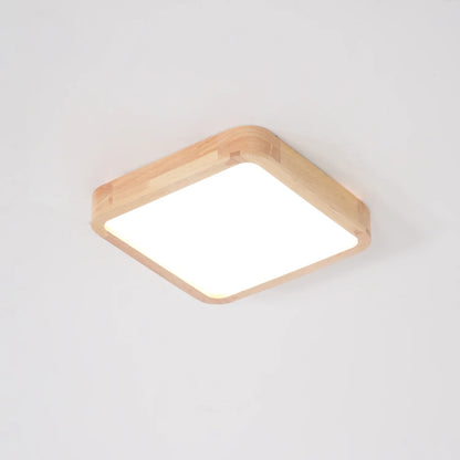 Sqare Wooden Ceiling Light