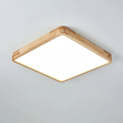 Sqare Wooden Ceiling Light