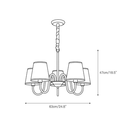 Aged Stacey Chandelier