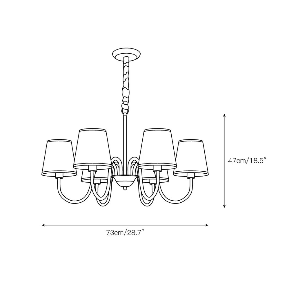 Aged Stacey Chandelier
