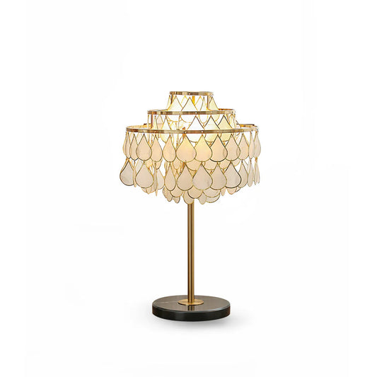 Teardrops Capiz Table Lamp