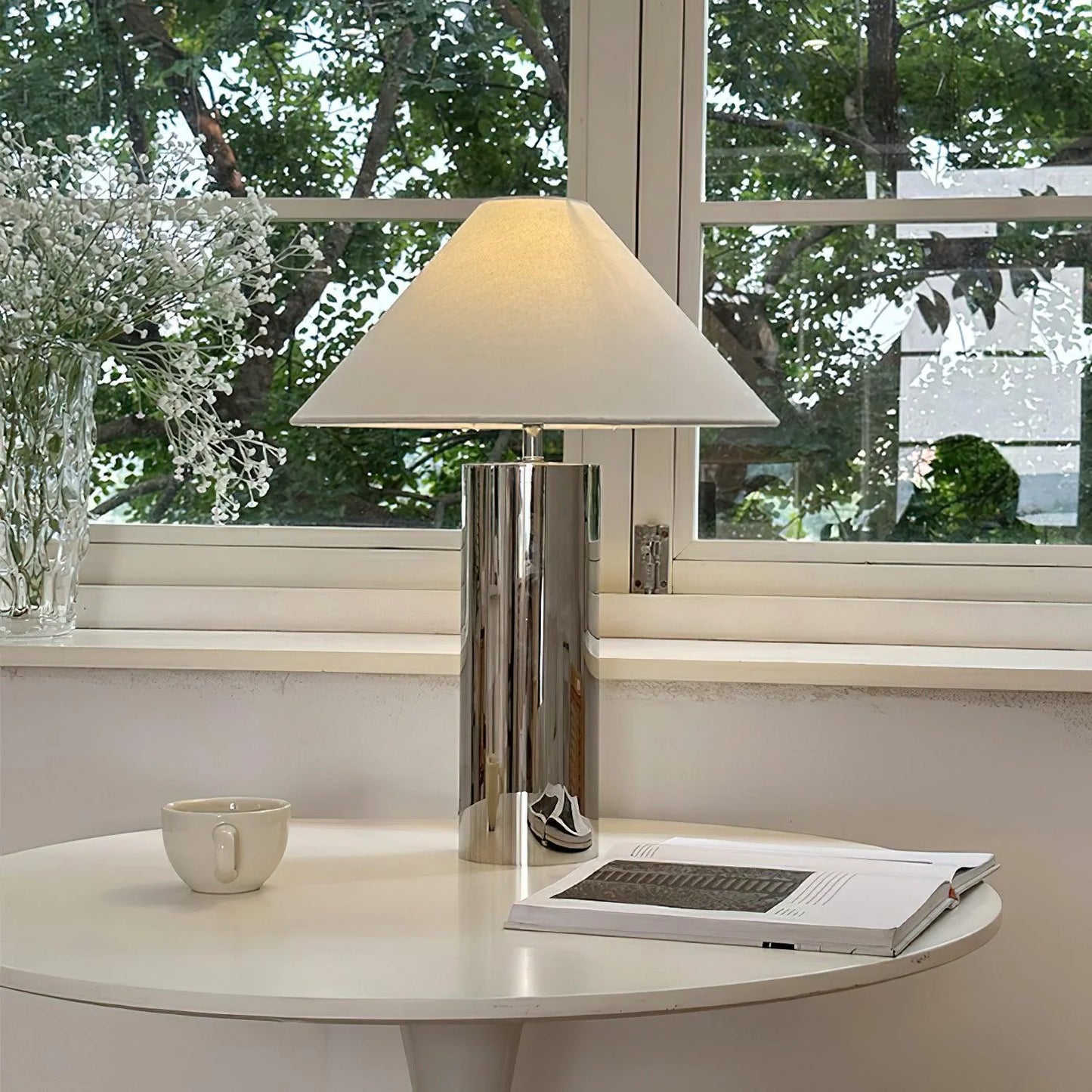Theo Chrome Table Lamp