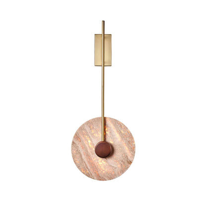 Travertine Disc Wall Lamp