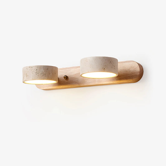 Travertine Duo Wall Light
