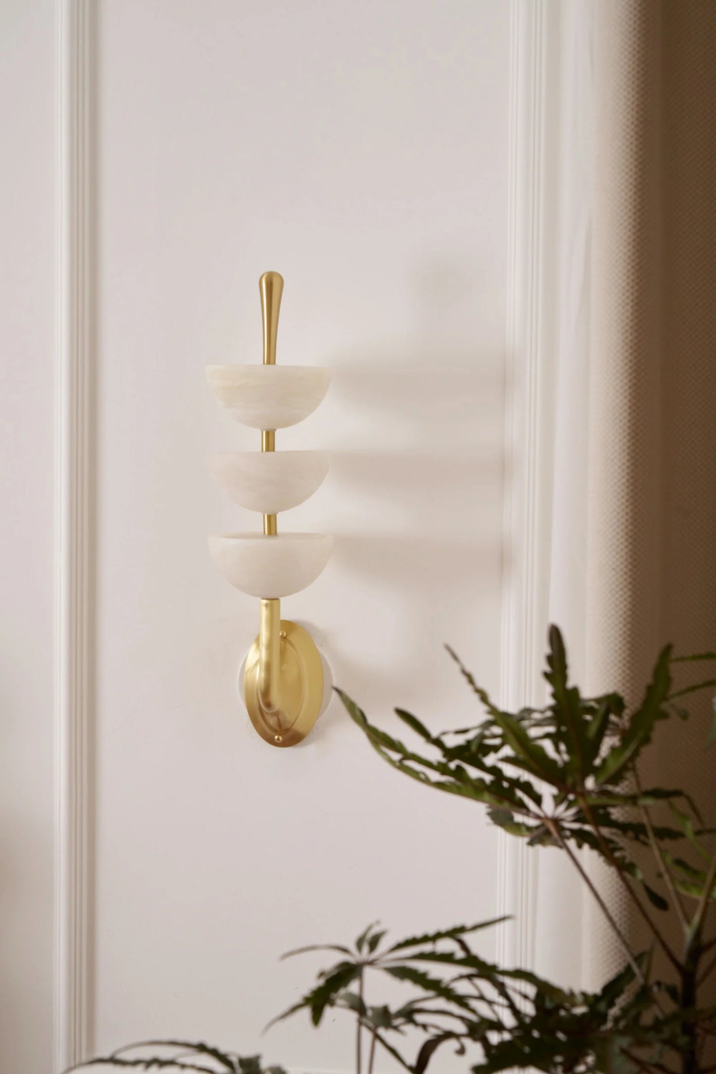 Triple Alabaster Wall Sconce