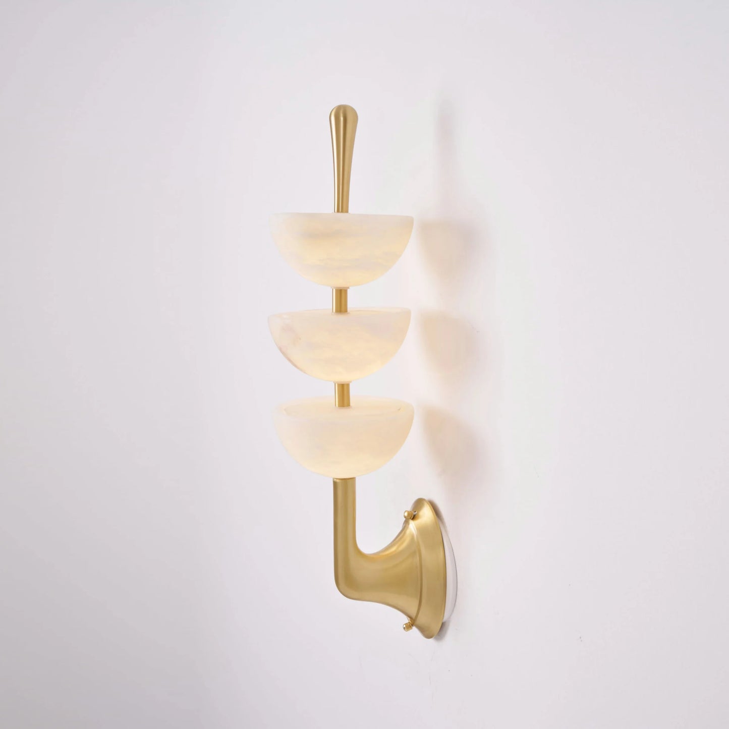 Triple Alabaster Wall Sconce