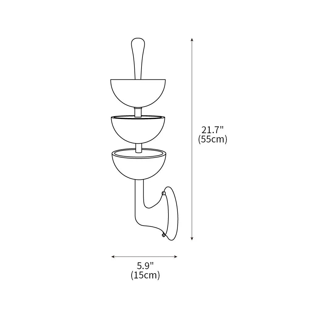 Triple Alabaster Wall Sconce