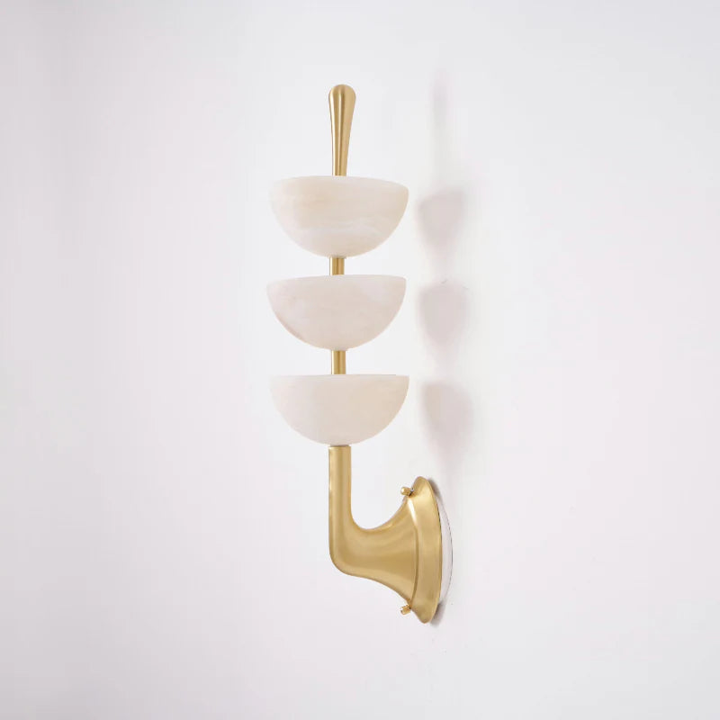 Triple Alabaster Wall Sconce