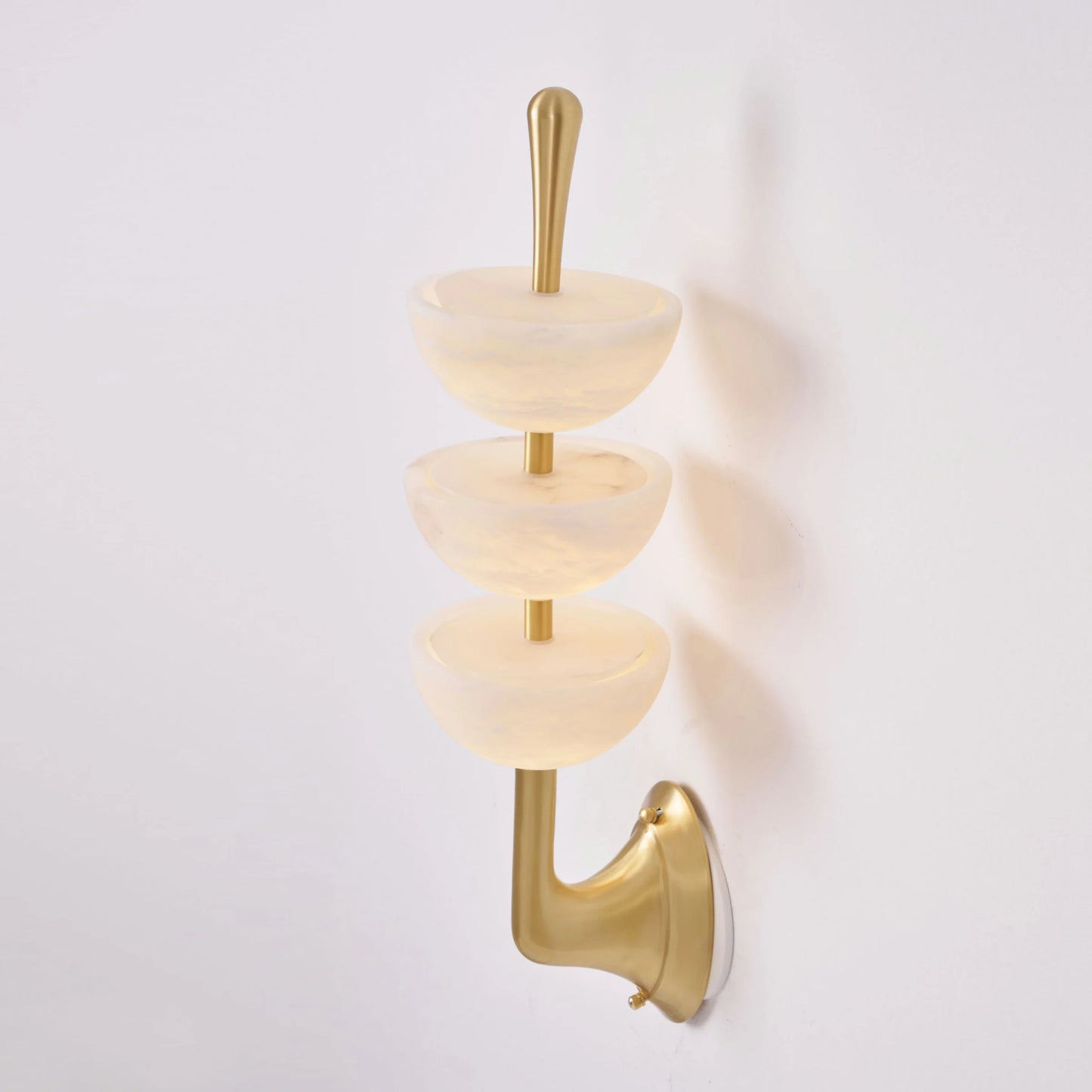 Triple Alabaster Wall Sconce