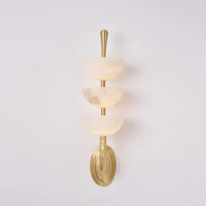 Triple Alabaster Wall Sconce