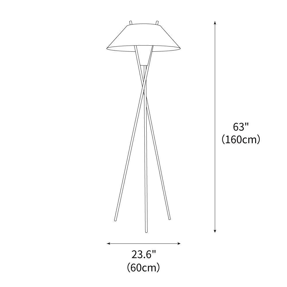Tripod Cap Floor Lamp