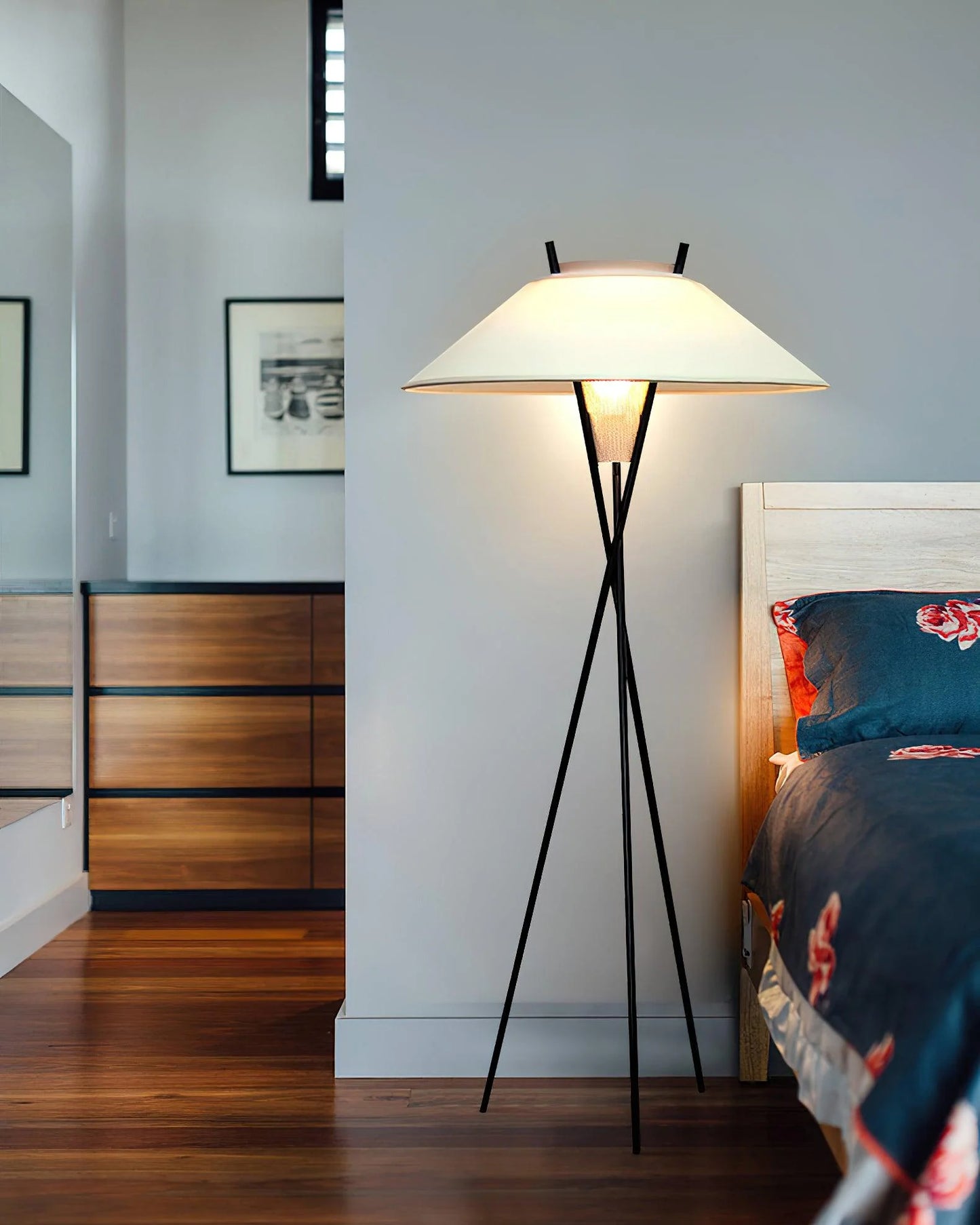Tripod Cap Floor Lamp